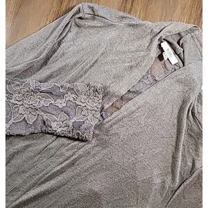 Romantic Boho Lace Cardigan Duster Brown Cottagecore Fairycore Whimsi Witchy M